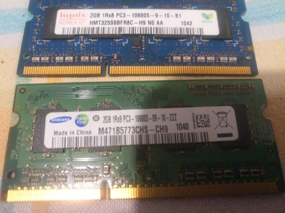 SODimm DDR3 2 и 4 GB Kit