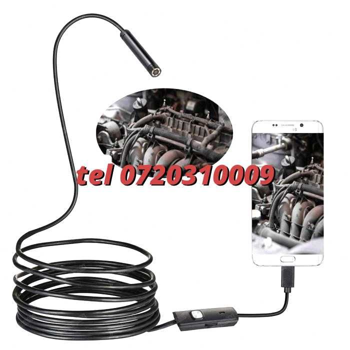 Modul Camera Inspectie Video Endoscop 2M Otg Water Resistant 5 5Mm Pentru Inspectie Video In Zone Greu Accesibile Cu Specificatii Conform Titlului