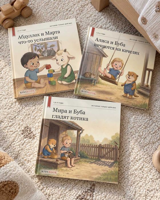 Книга, где герой — ваш ребёнок: по фото и имени, 1,5–3 года, Ташкент