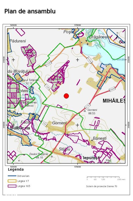 Teren extravilan de vânzare în Mihăilești, Giurgiu