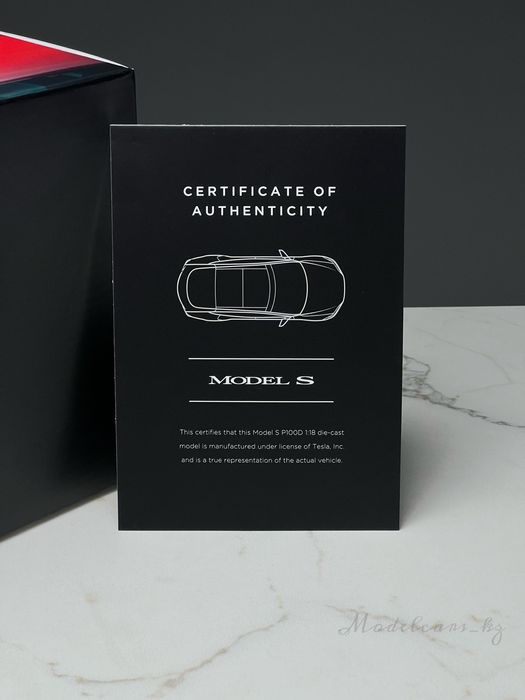 1:18 Tesla Model s Коллекционная модель