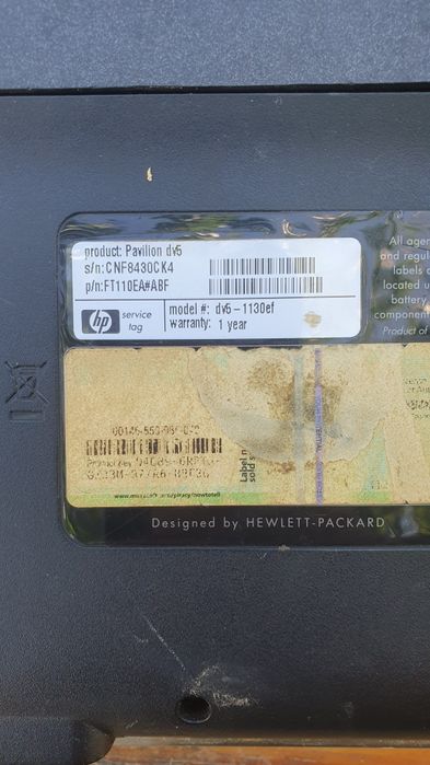 Piese laptop hp dv5 1130ef placa baza ecran carcasa cooler procesor