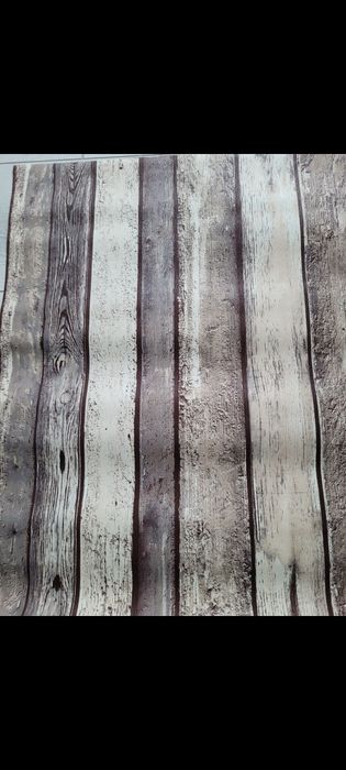 Tapet model caramida neagra si lemn