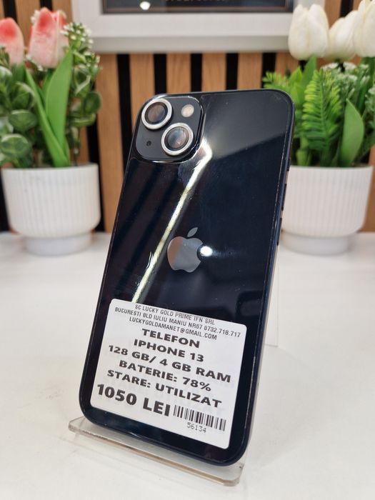 Iphone 13 128GB / 4GB RAM 78% Baterie Garantie! #56134 #50528 #53872 #56076