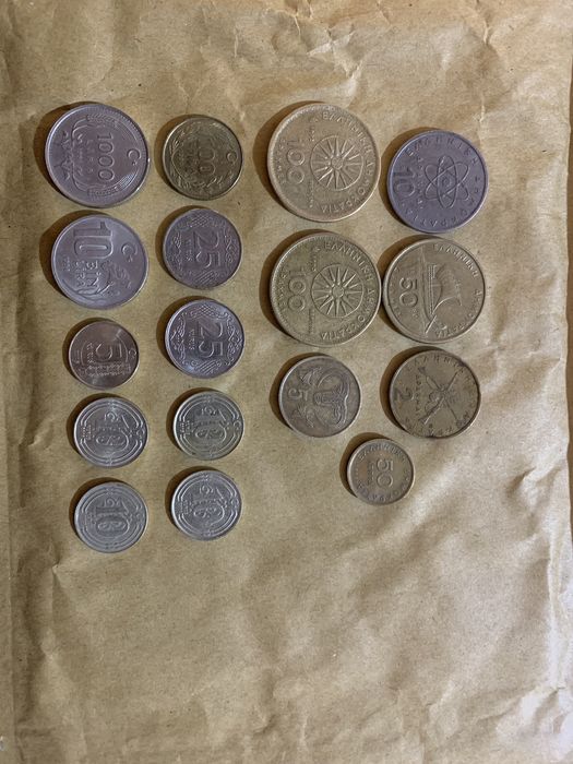 Лот 19 монети Гърция, Турция и Тунис