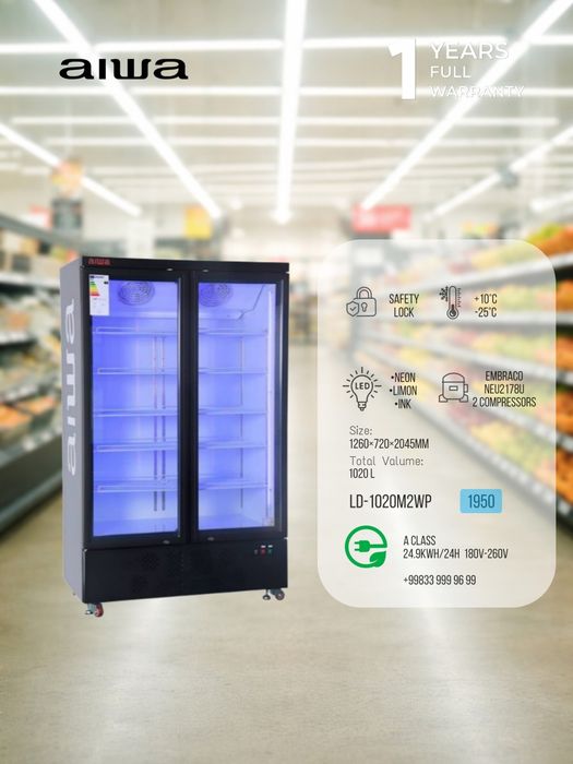 Витринный холодильник Aiwa  / Vitrina sovutgichlar Aiwa