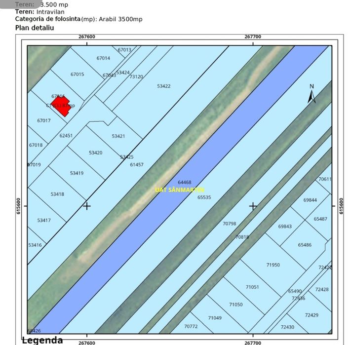 Vând teren Cihei- Str Dealului