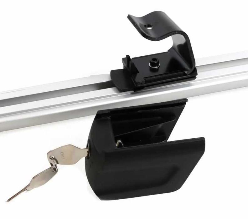 Греди напречни за багажник за кола за фабрични резби на покрива, 120см, с ключ