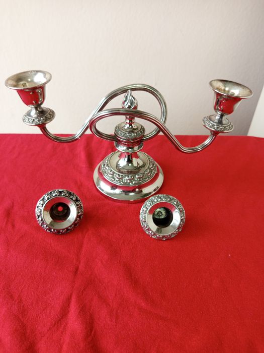 Красив посребрен маркиран английски сврщник