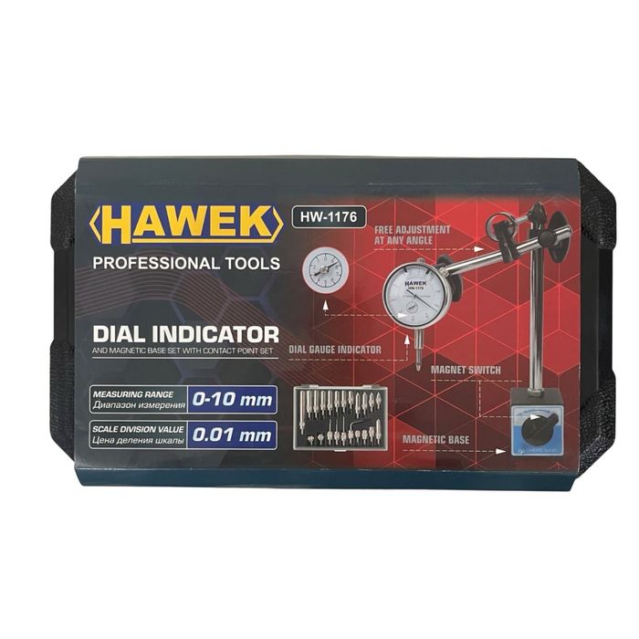 Магнитна стойка и индикаторен часовник HAWEK