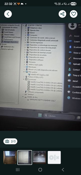 Lenovo L470, i5-6300, ram 16gb, ssd 256gb