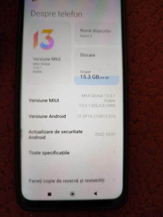 Telefon mobilTelefon XIAOMI Redmi 9, 64GB, 4GB RAM, Dual SIM