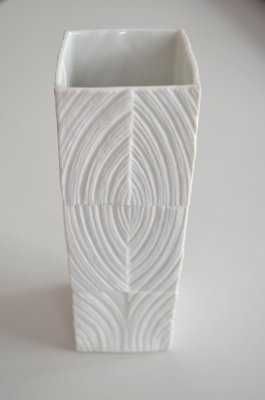 Rosenthal vaza alba semnata Martin Freyer, rara obiect arta colectie