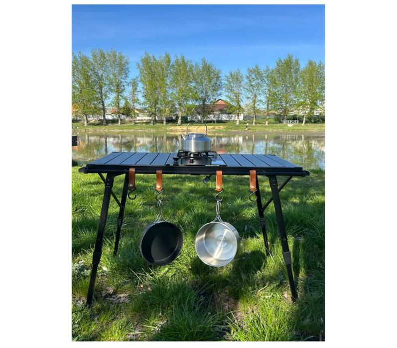 Стол туристический складной с плитой-60х40х90 см Доставка бесплатно