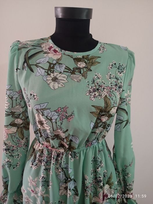 Rochie de vară cu mânecă lungă