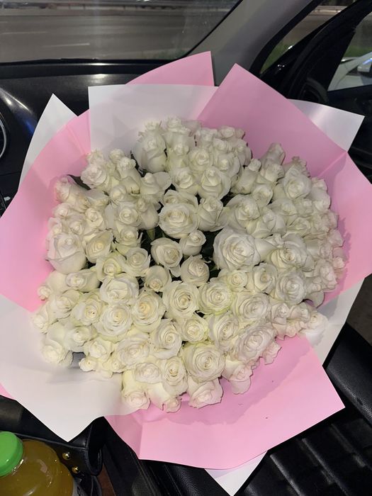 цветы сегодняшний 101 роза