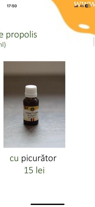 Mierea, tincture propolis etc