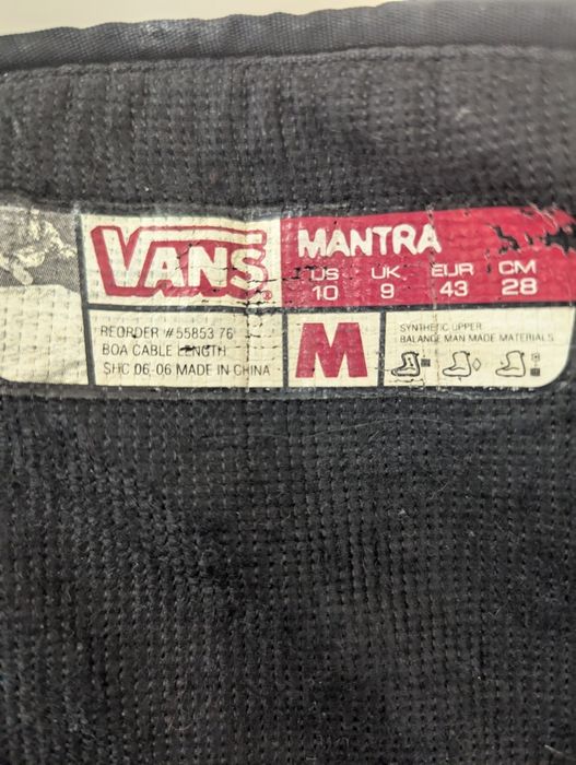 Vans mantra 43  snowboarding boots / обувки за сноуборд
