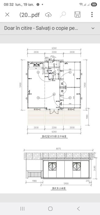 Casă  modulară   cabană 50 m²
