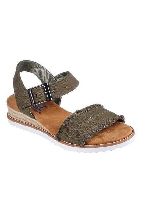 Дамски платнени сандали Skechers Desert Kiss, Каки, 39