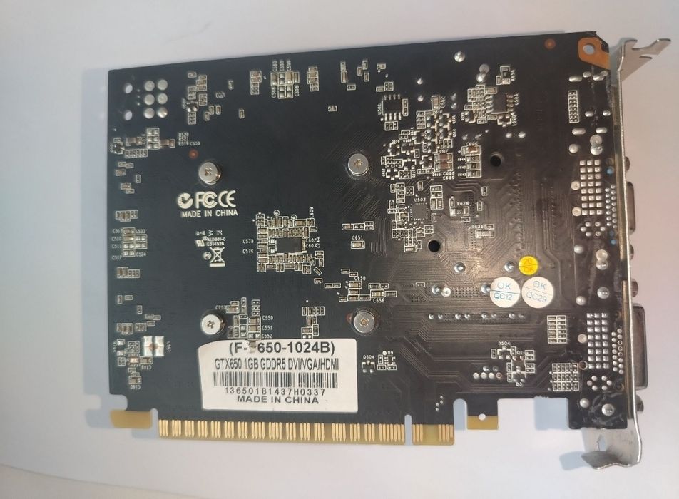 Продам видеокарту GTX 650