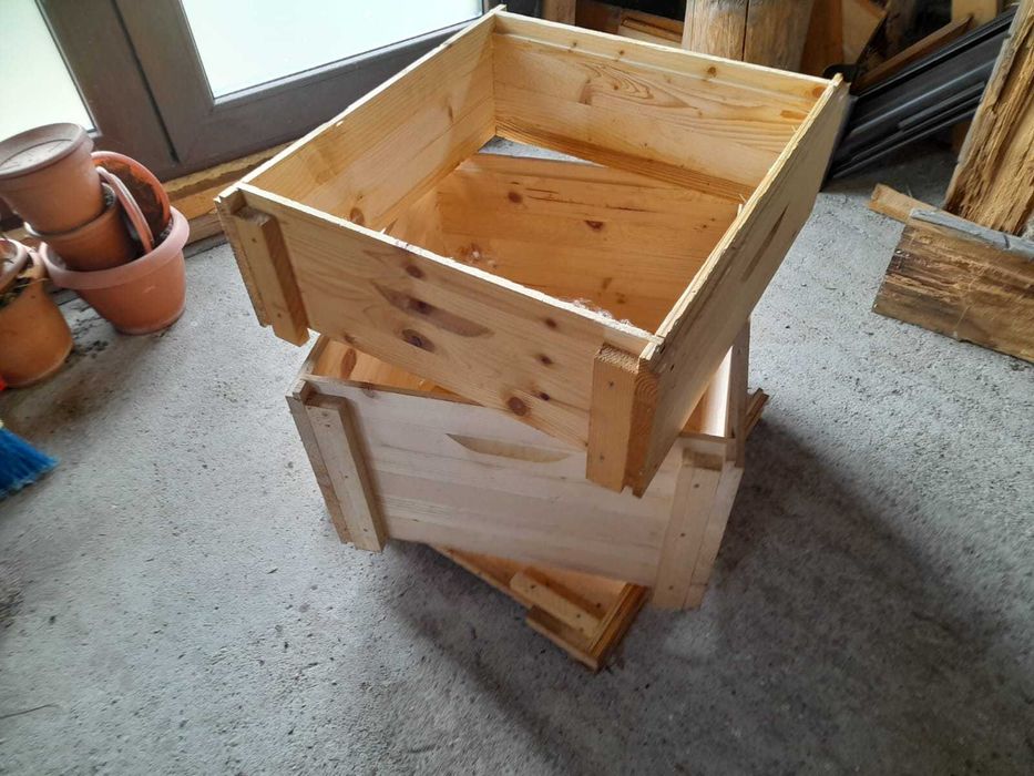 Lazi familii albine, pe 12 rame in pat rece.