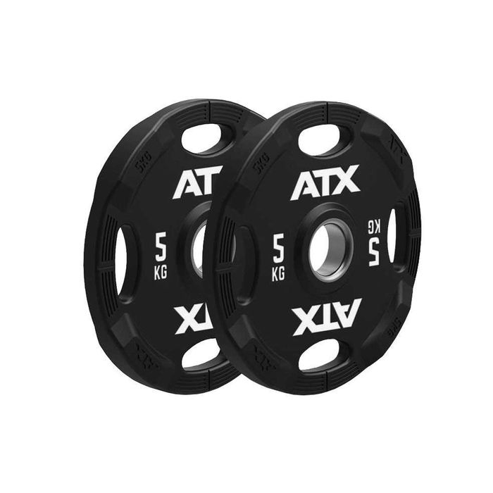 Комплект Олимпийска Щанга 127.5 кг - Сет Уретанови Дискове и Лост