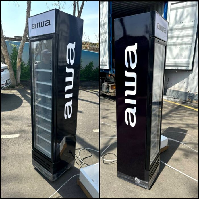 Узкие витринные холодильники сигаретки AIWA japan оптом