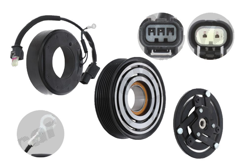 Ambreiaj compresor AC Honda Civic 202021, Cr-V 202022, 1.5 T, Diam. Fulie[mm]: 110, Delphi tip, pt compresor cod: 6CVC140E, rulment: 35x50x20, OE