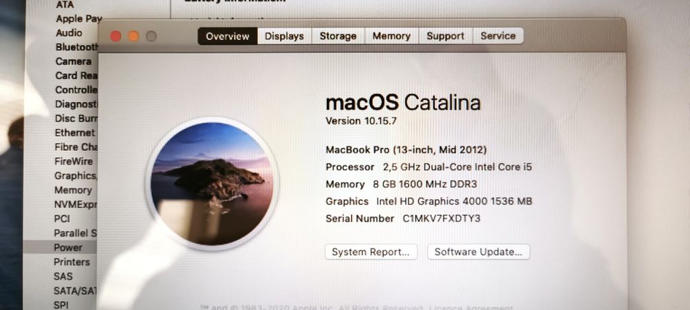 Macbook Pro midle 2012