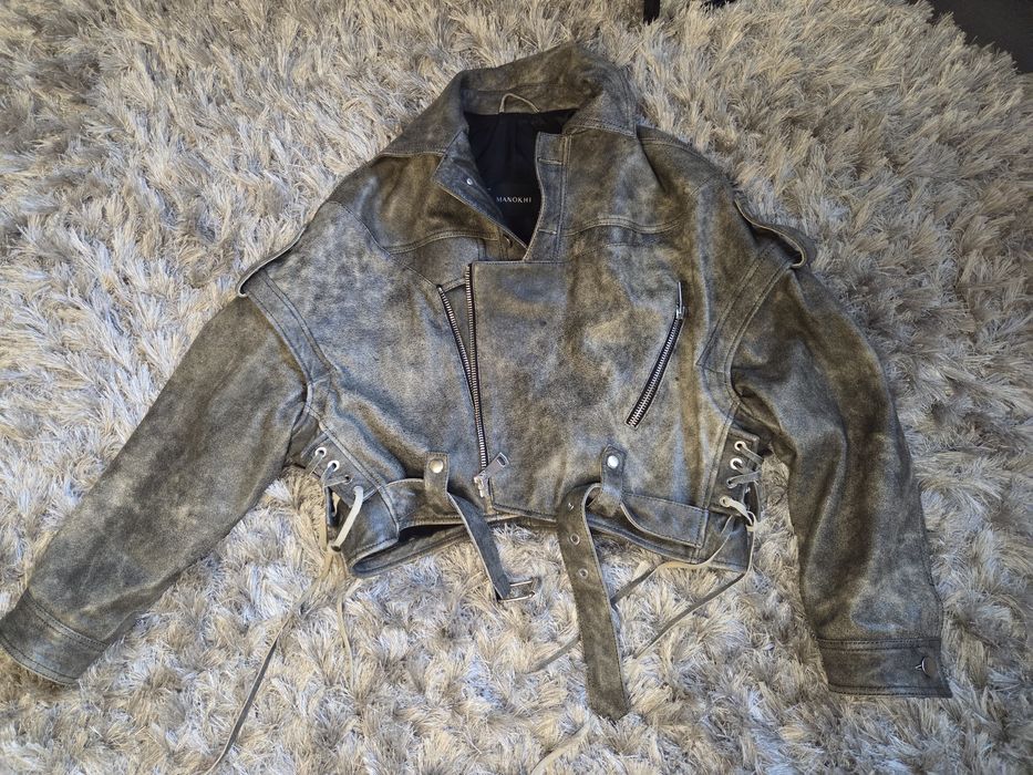 Geaca de piele Manokhi Oversized