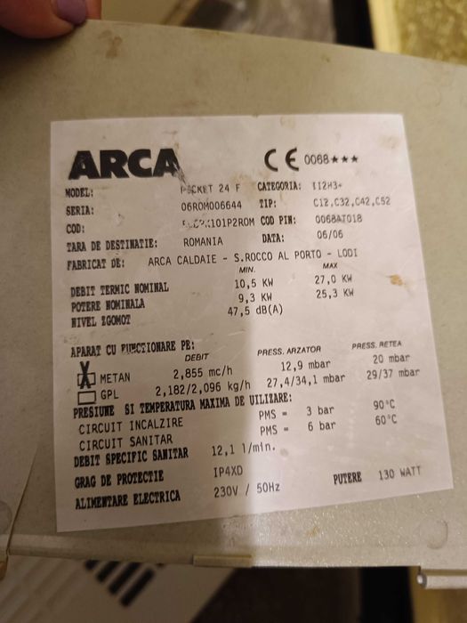 CENTRALA ARKA - utilizata si fabricata in romania in 2006.