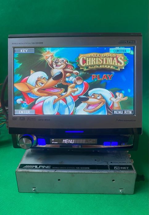 DVD/Cd player auto 1DIN Alpine IVA D 310 RB BT-Usb ecran retractabil