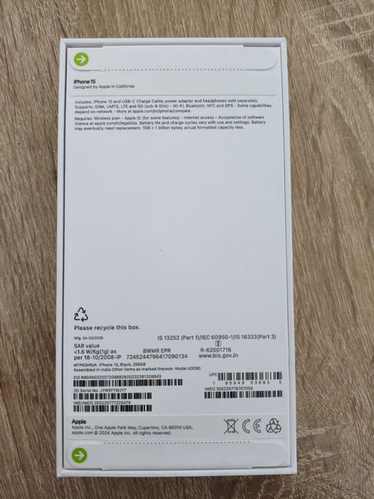 Iphone 15 256gb NanoSim+eSim