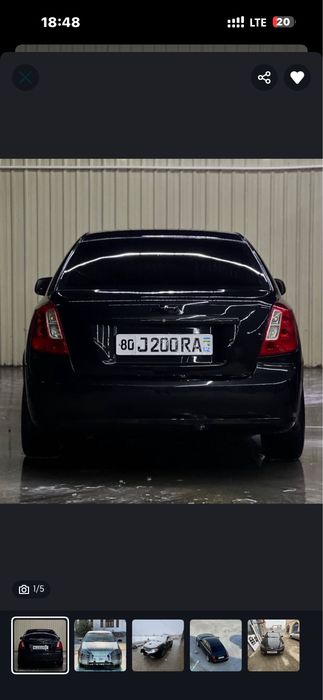 Chevrolet Lacetti / Gentra 2016 — 2