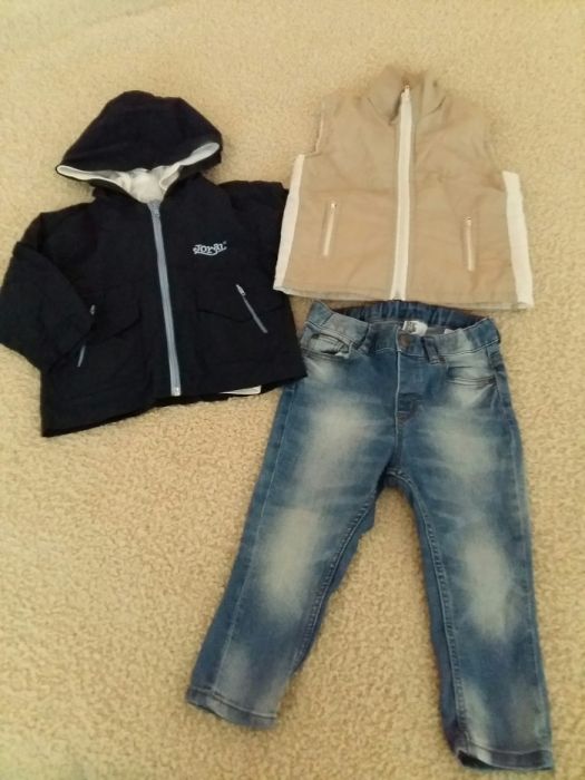Супер оферта! Дънки h&m,блузка и Яке 2 в 1 joral