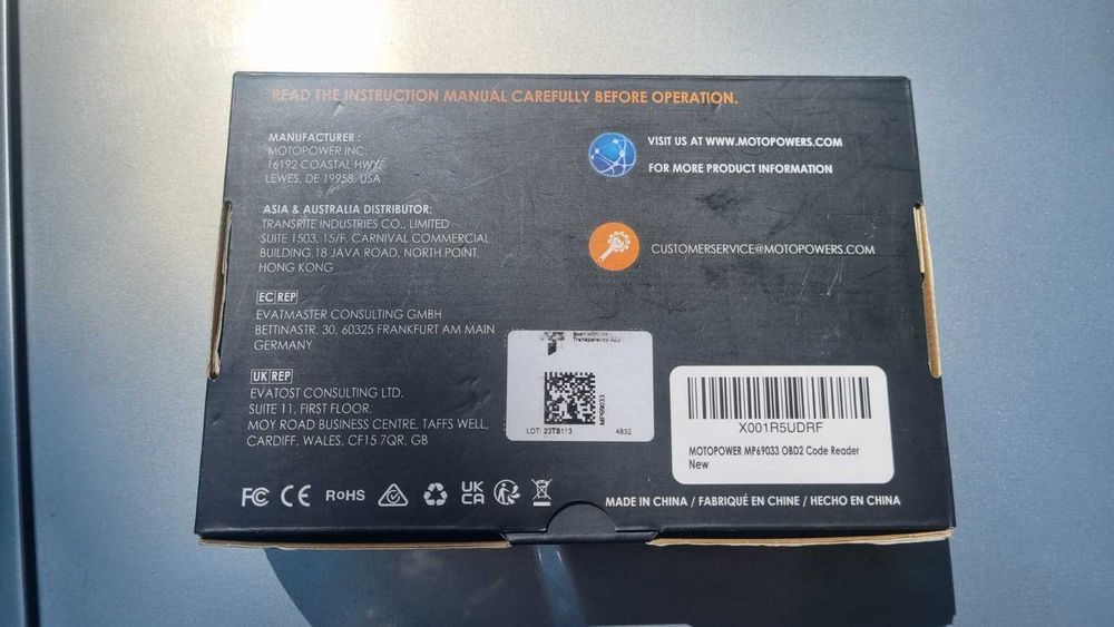 Scanner OBD2 MP69033, diagnoza auto CAN