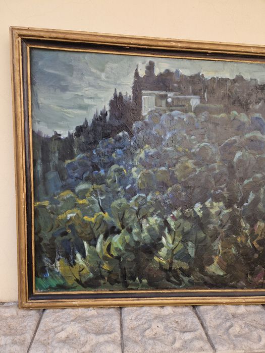 Венко Петров- пейзаж масло автор платно