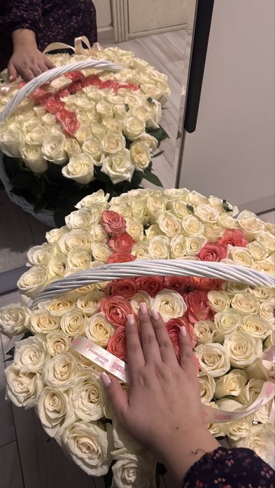 101 роза за 25 000тг