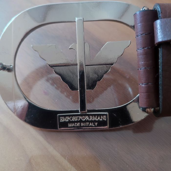 Нов Колан Emporio Armani естествена кожа