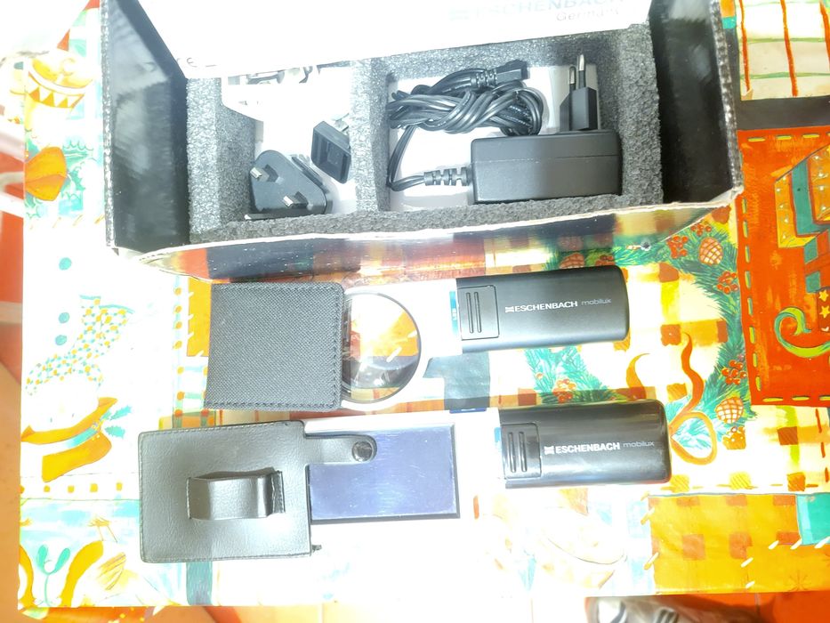 Set full Lupa/Microscop portabil,,Made in Germany,,Eschenbach Mobilux