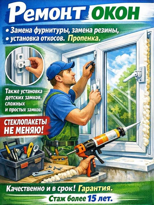 Ремонт пластиковых окон