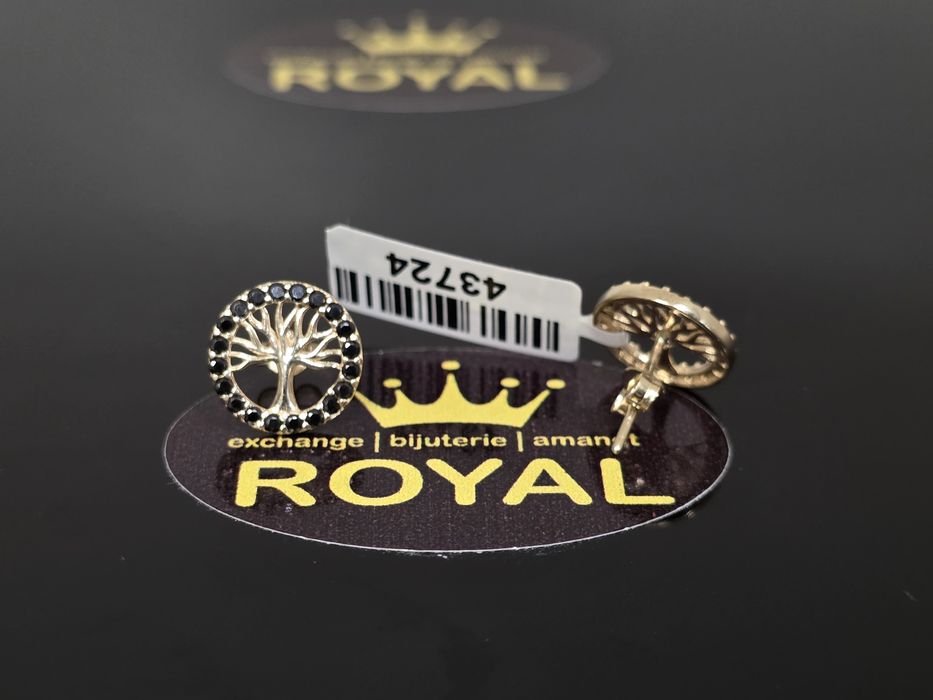 Bijuteria Royal: Cercei aur 14k/1.91 gr