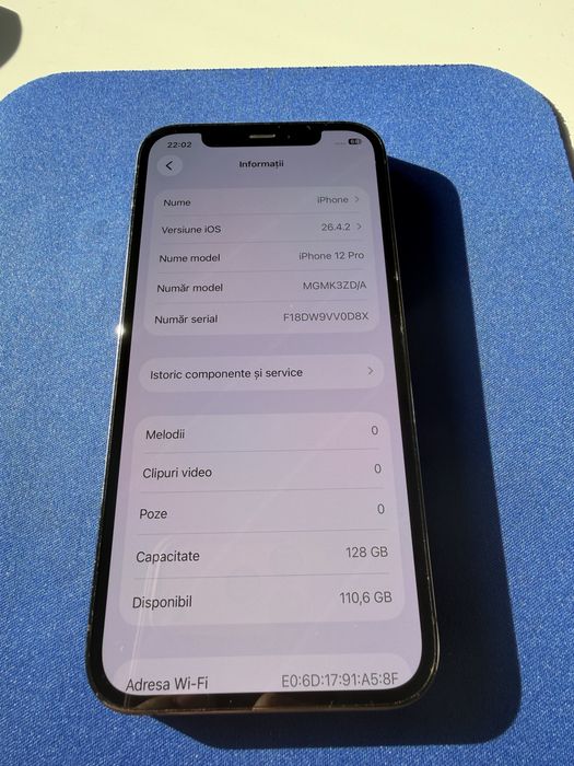 Vand iphone 12 pro 128 gb