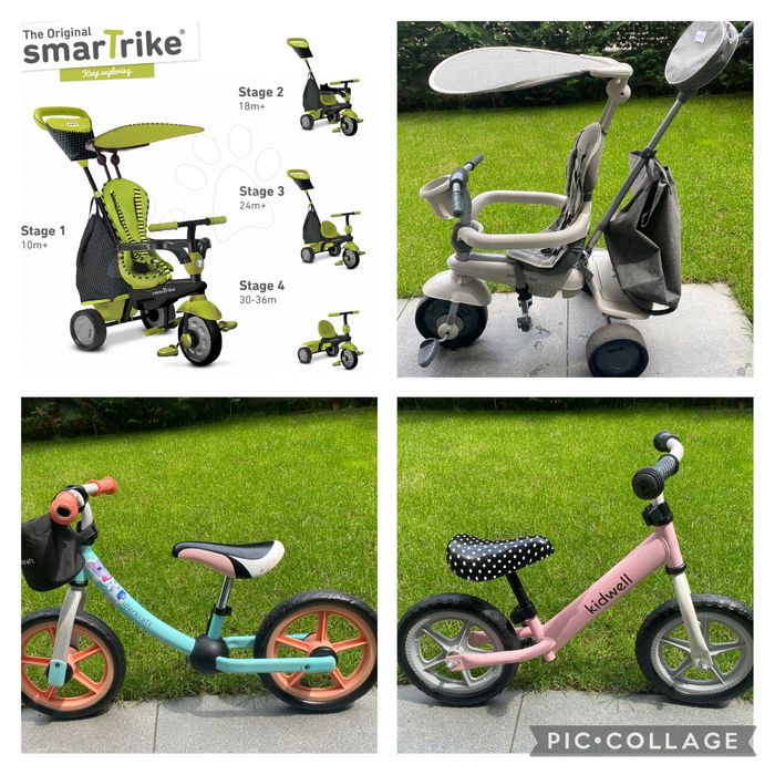 Tricicleta Smart  4in1, Biciclete  Fetite Minnie Mouse, Baieti