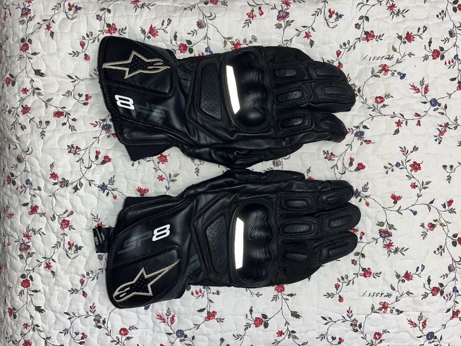 Mănuși moto din piele Alpinestars SP-8 V2  - 2XL
