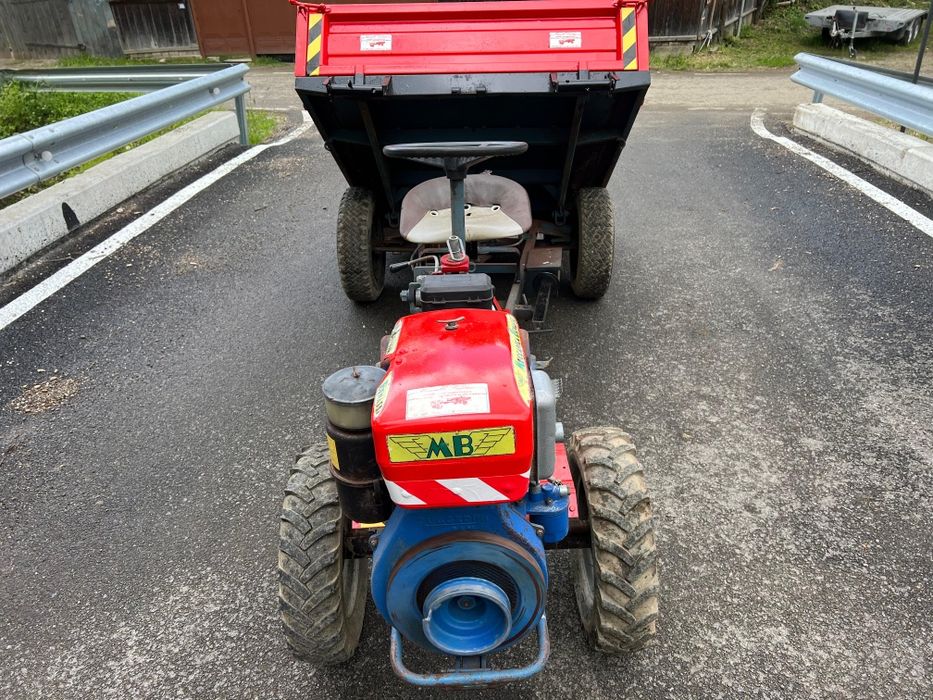 Motocultor motosapa cu remorca 4x4