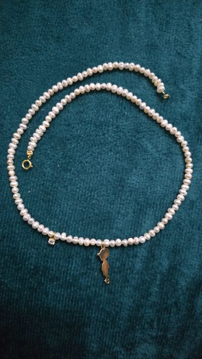 Perle de cultura cu argint placat cu aur