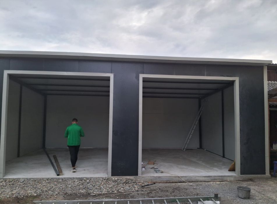 Confectionam hale metalice cu 0. / avans