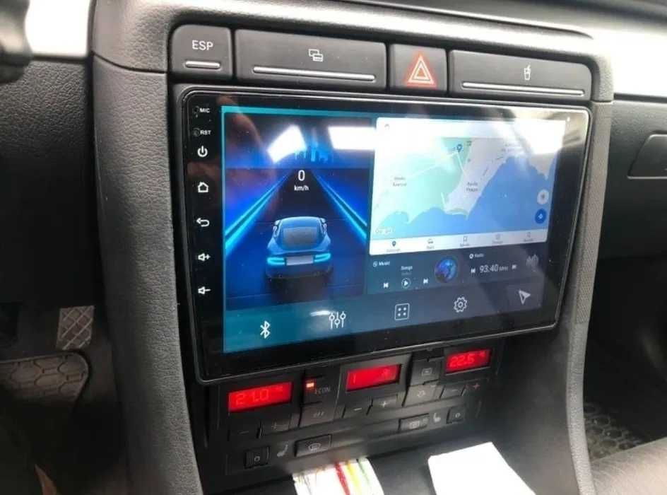 Navigatie 2DIN 1DIN 9" 10" - Carplay si Android Auto Wireless, WIFI, Bluetooth, USB, Display QLED, GPS, Universala